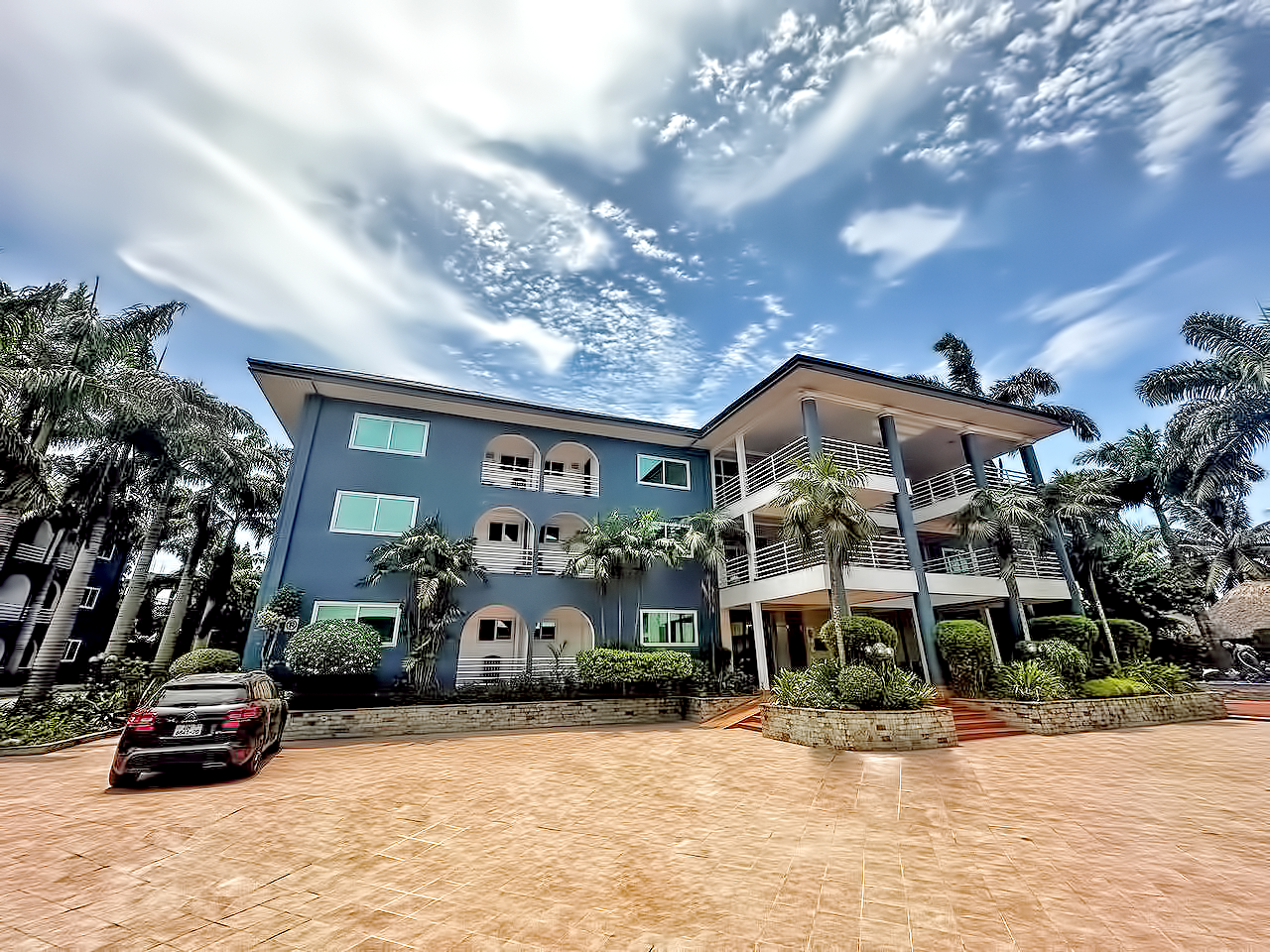 Exterior landscaping work by Kingspok Construction Works Limited